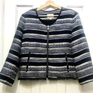 LOFT Zip Blazer Size 12